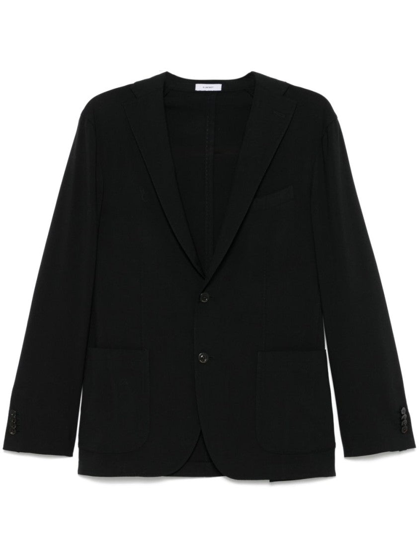 Boglioli Tailored Wool Blazer With Notched Lapels