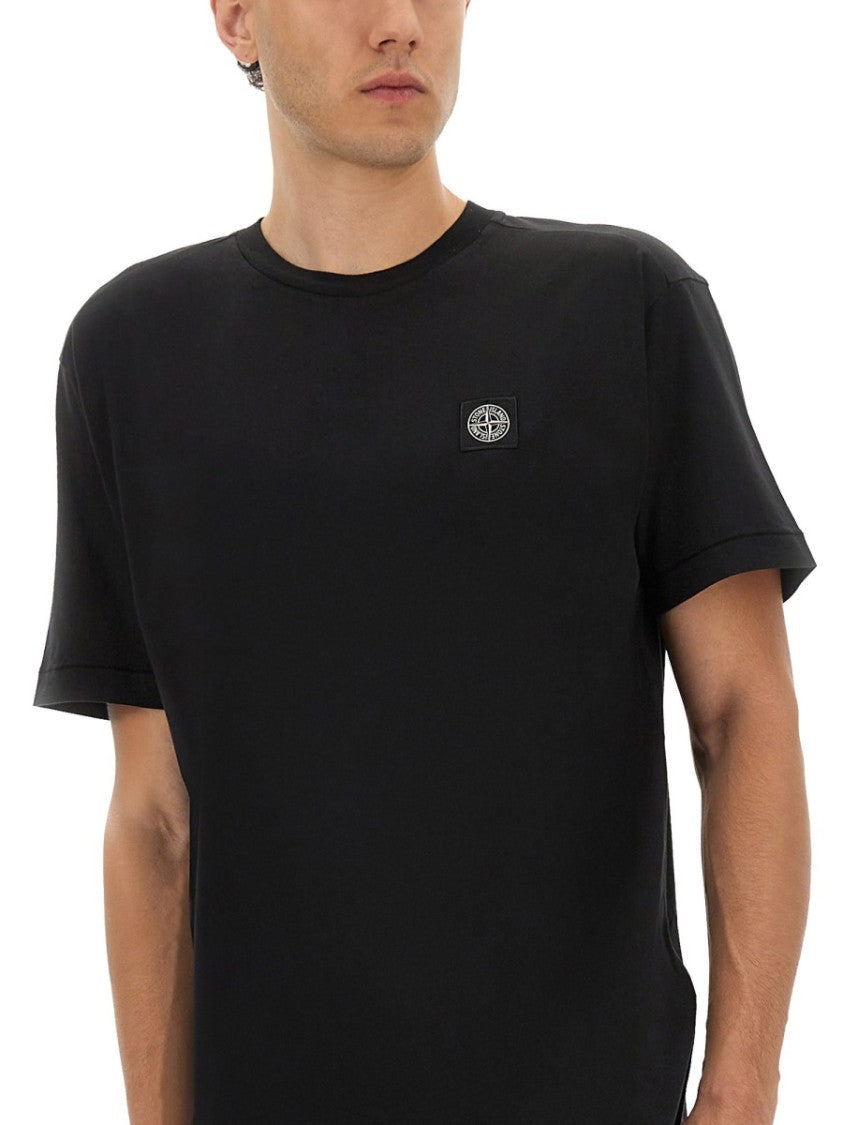 Stone Island Classic Crew Neck Slim Fit T-Shirt Crafted