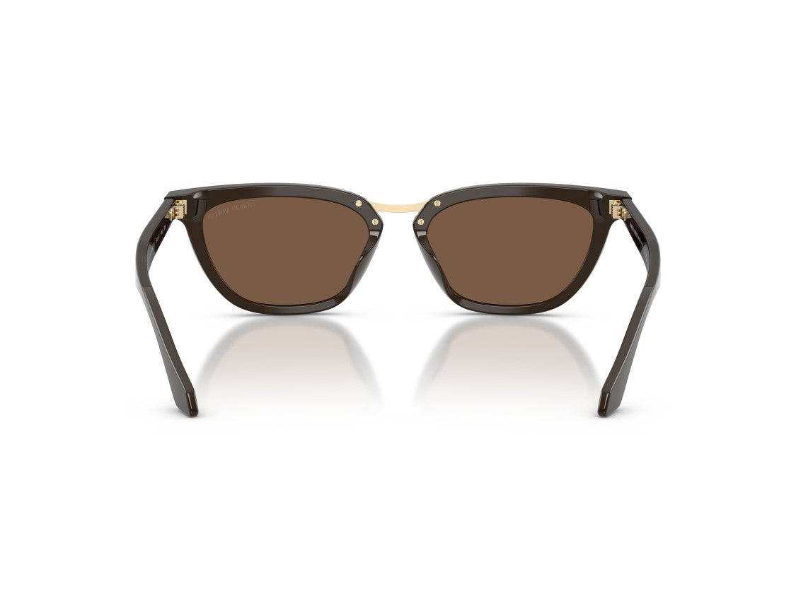 Giorgio Armani Gold 0Ar8253u Acetate Oversized Square Sunglasses