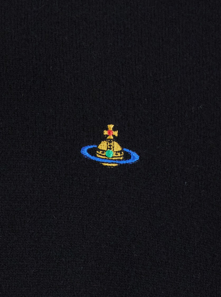 Vivienne Westwood Alex' Black Crewneck Sweater