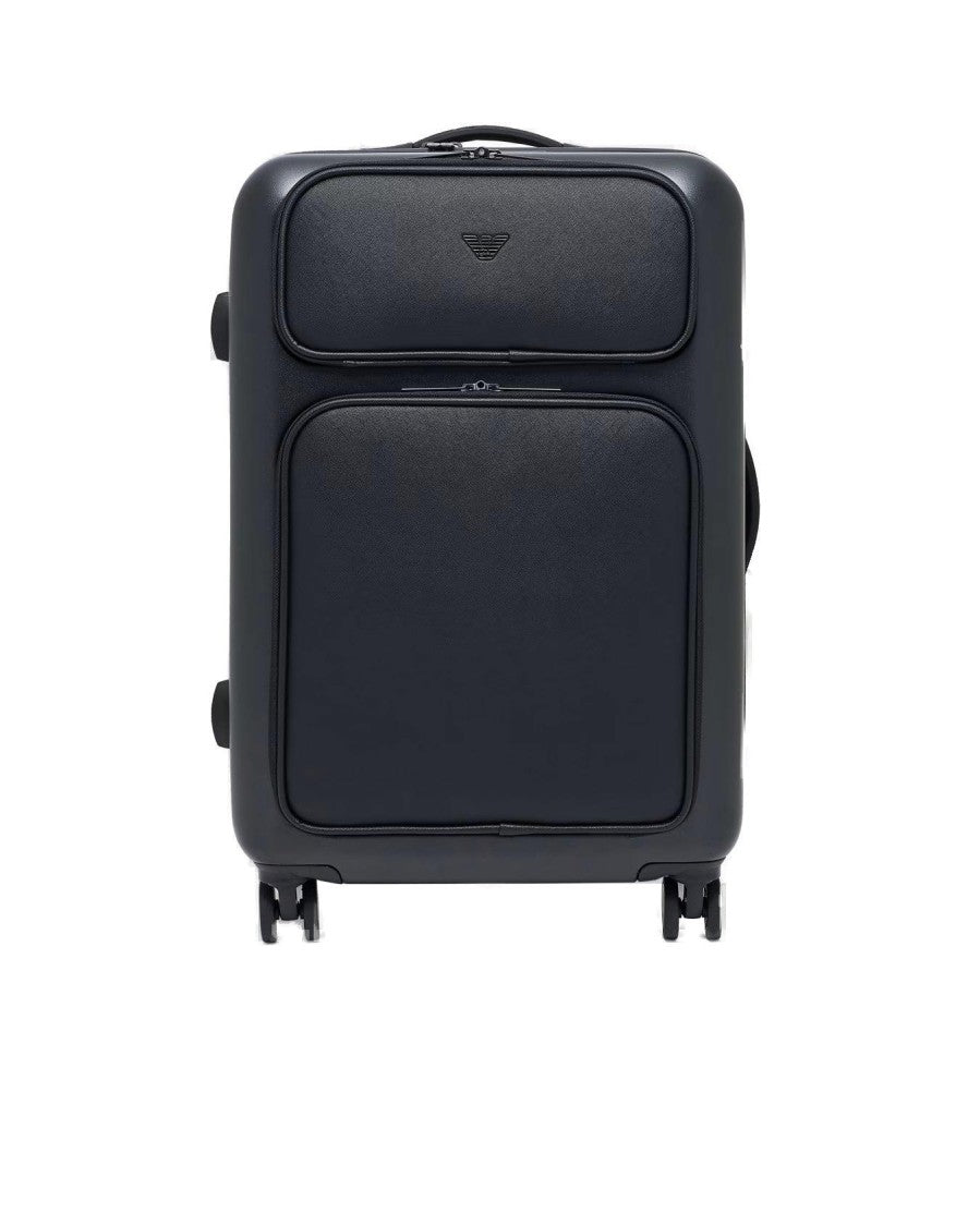 Emporio Armani Hard Shell Trolley With Telescopic Handle