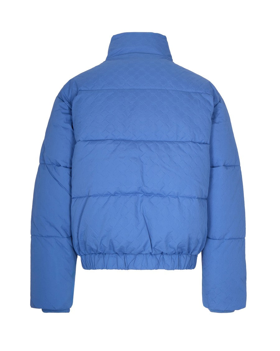 Daily Paper Renako Monogram Puffer Jacket In Riviera Blue