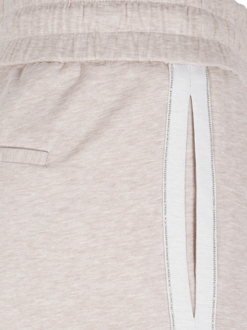 Peserico Relaxed Fit Trousers In Lightweight Technical Cotton Fleece