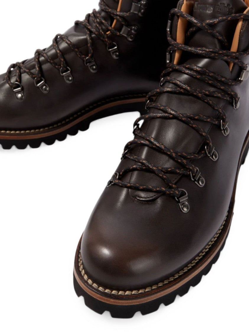 Church's Brown Leather Ankle-High Boots