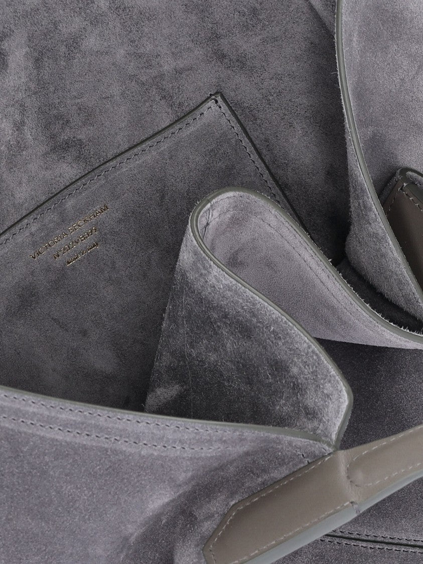 Victoria Beckham Structured Grey Bag With Minimalist Design