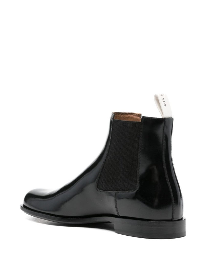 Givenchy Black Square Toe Elasticated Side Boots