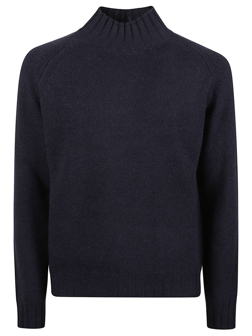 Aragona Raglan Sleeve High Turtleneck Pure Cashmere Sweater
