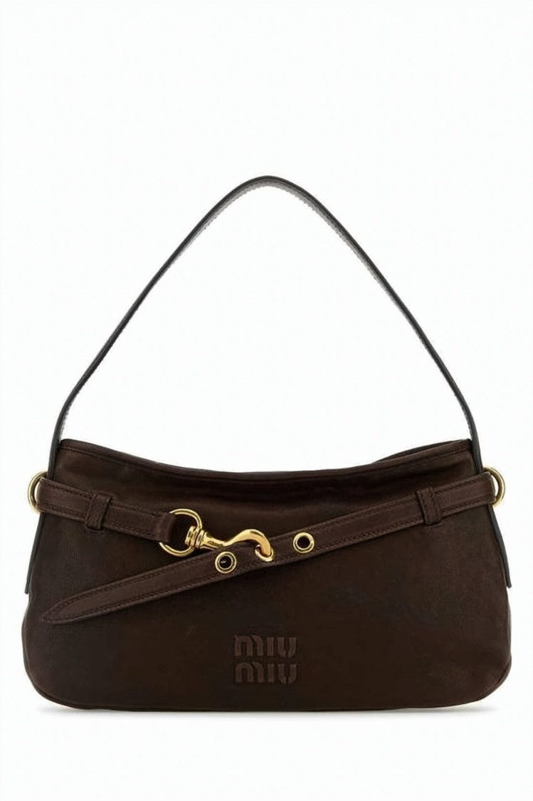 Miu Miu Structured Lambskin Shoulder Bag