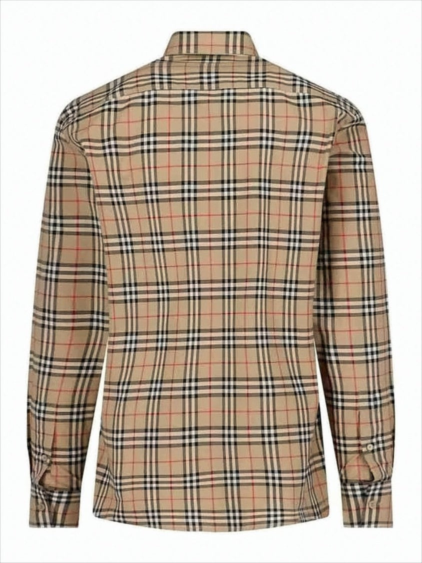 Burberry Classic Check Patterned Long-Sleeve Burberry Shirt