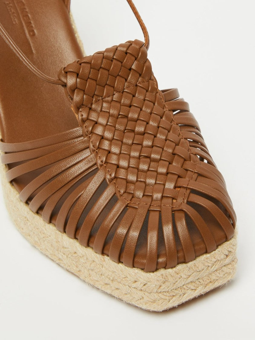 Max Mara Cage Design Wedge Sandals