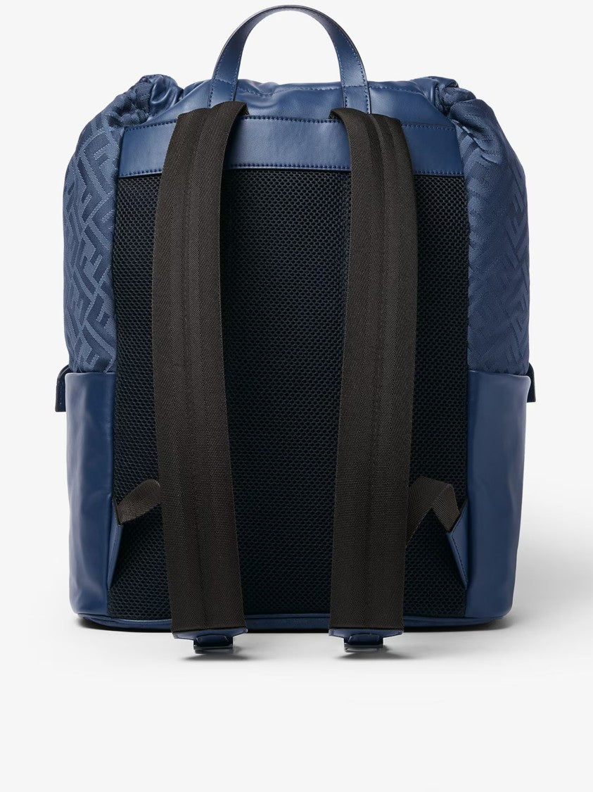 Fendi Baguette Grace Monogrammed Nylon Flap Backpack