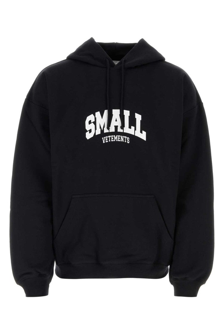 Vetements Black Cotton Blend Oversize Sweatshirt