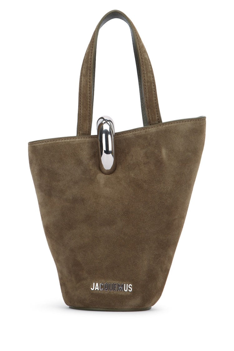 Jacquemus Trapezoidal Suede Tote Bag