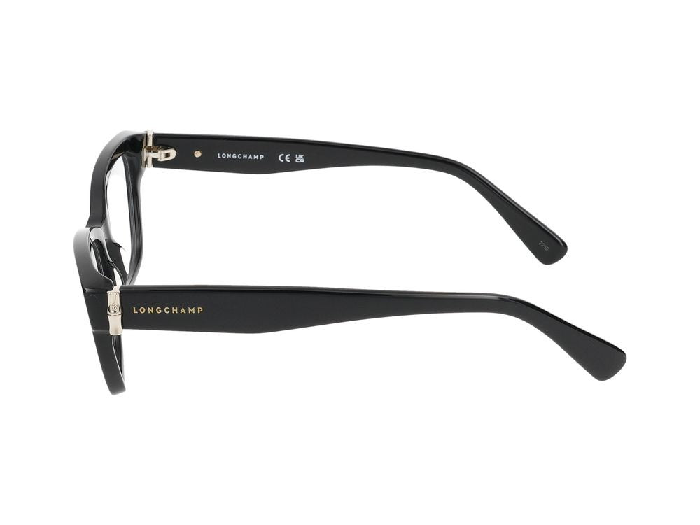 Longchamp Black Lo2713 Acetate Oversized Square Eyeglasses