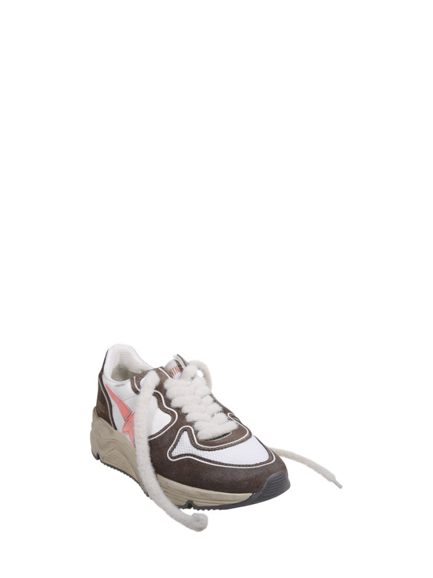 Golden Goose Running Sole Net Upper Suede Toe Spur