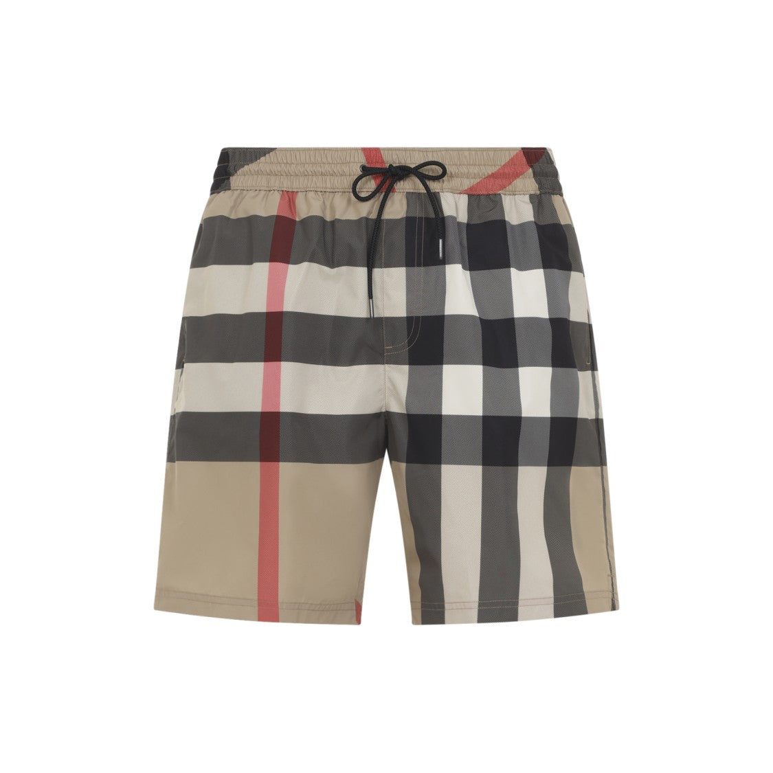 Burberry Classic Check Swim Shorts With Elastic Waistband