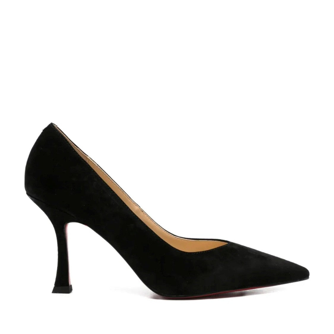 Adrianna Feretti Black Pointed Toe Slender Heel Suede Pumps