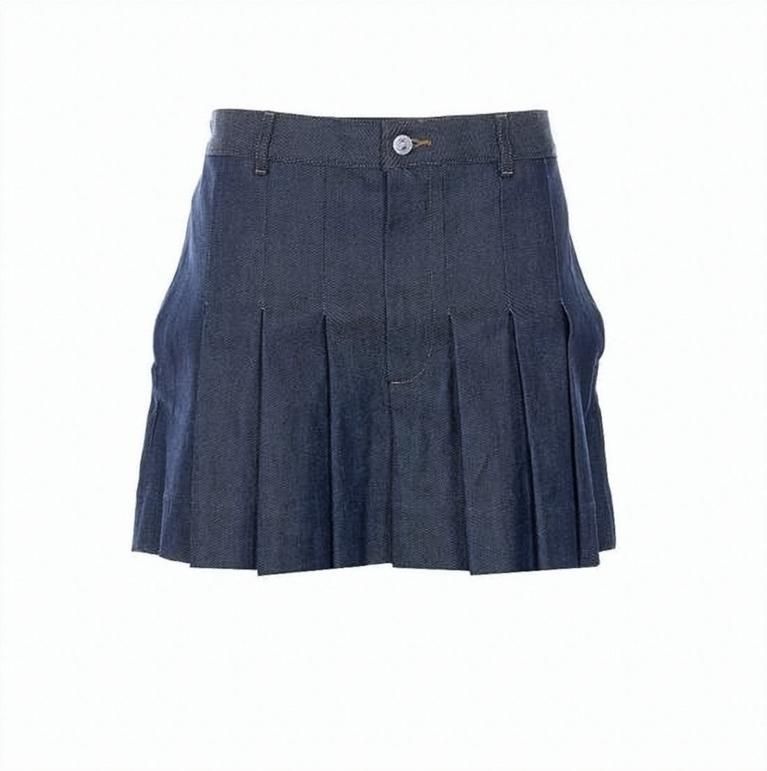 A.P.C. Structured Mini Skirt With Front Pleats