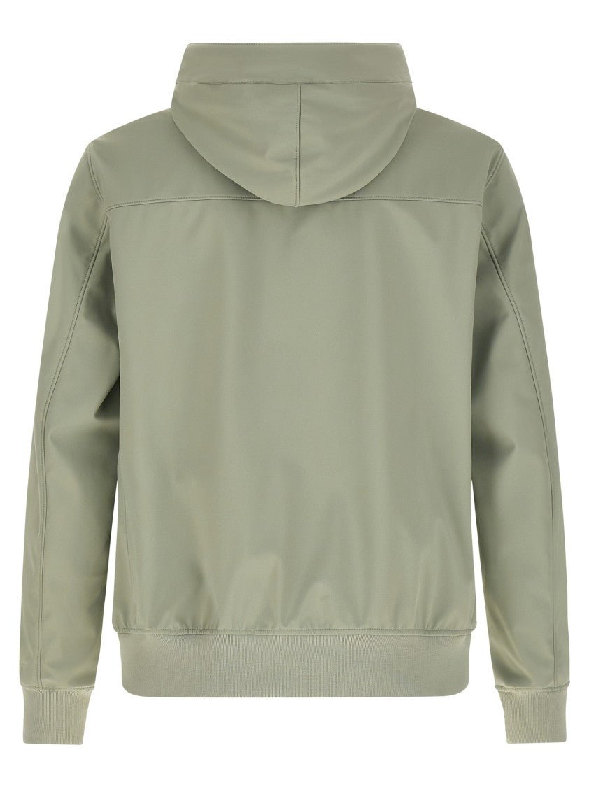 Stone Island Three-Layer Technical Jacket With Adjustable Hood And High Neck
