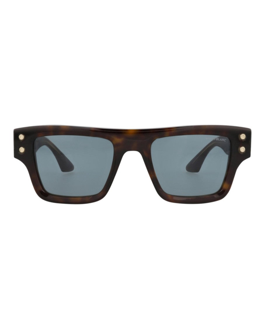 Montblanc Square-Frame Recycled Acetate Sunglasses