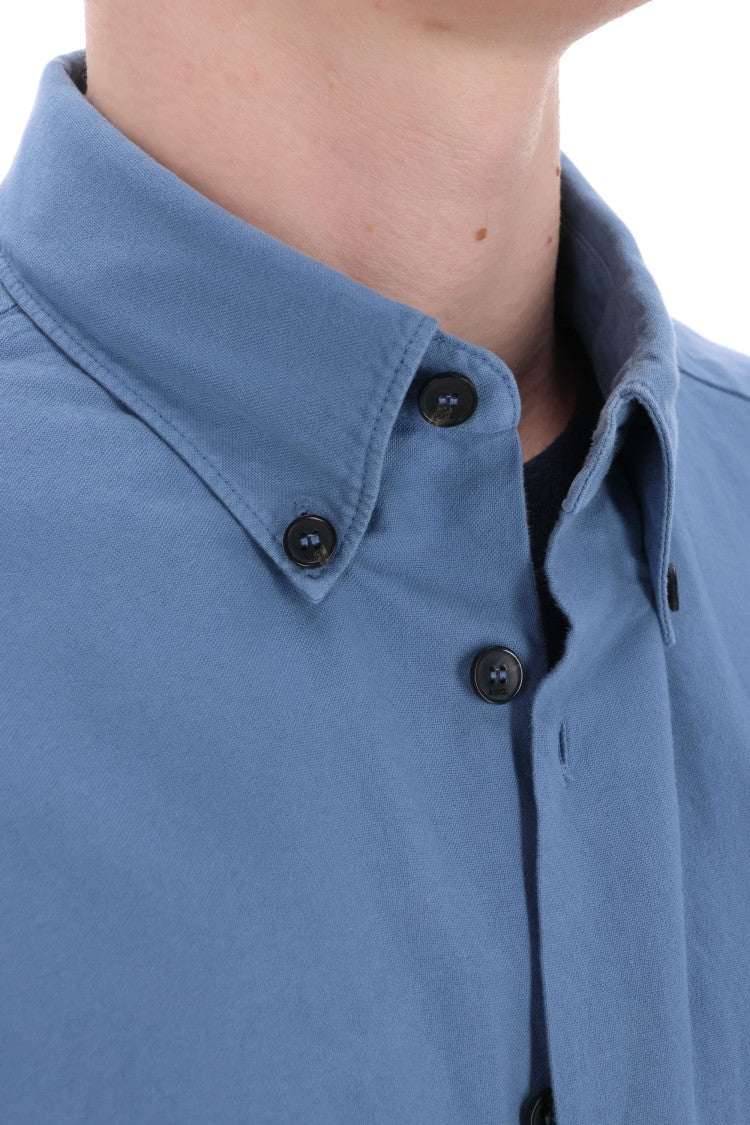A.P.C. Cotton Button-Down Shirt With Pocket