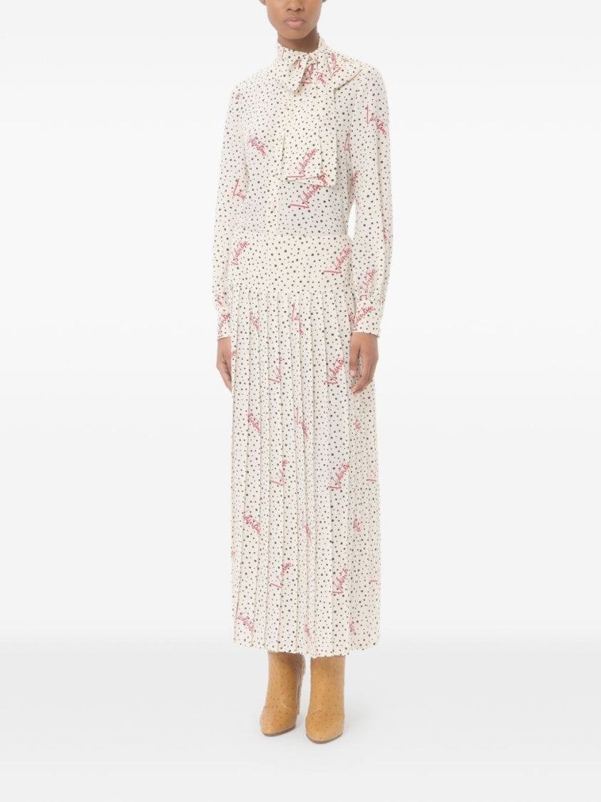 Valentino Garavani Multicolor Bubble Pattern Silk Crepe Shirt