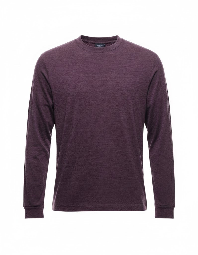 Albeni 1905 Men’S Fine Wool Long-Sleeve T-Shirt