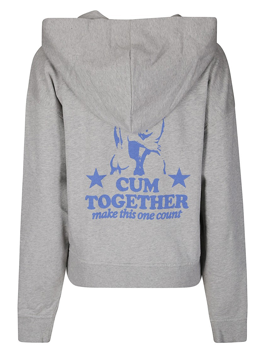 Carne Bollente Zip-Fastening Hoodie With Graphic Prints