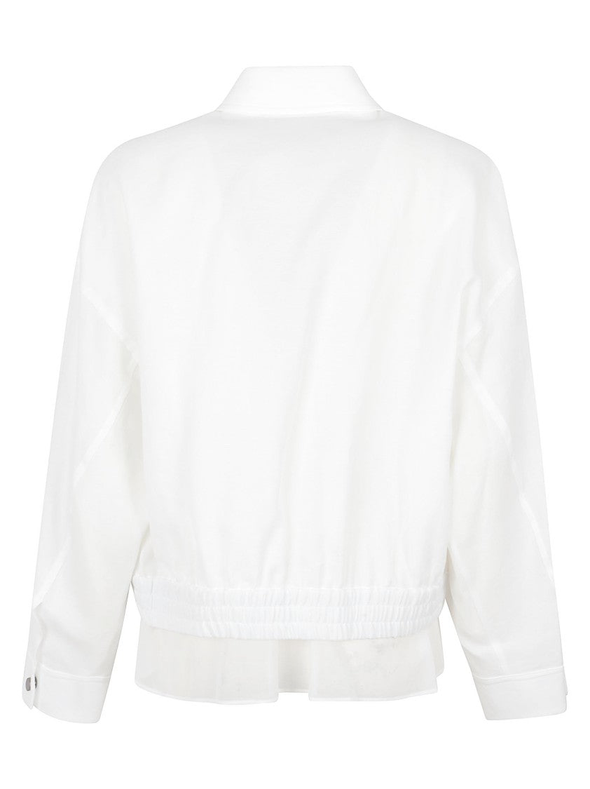 Brunello Cucinelli White Jacket With Flap Pockets