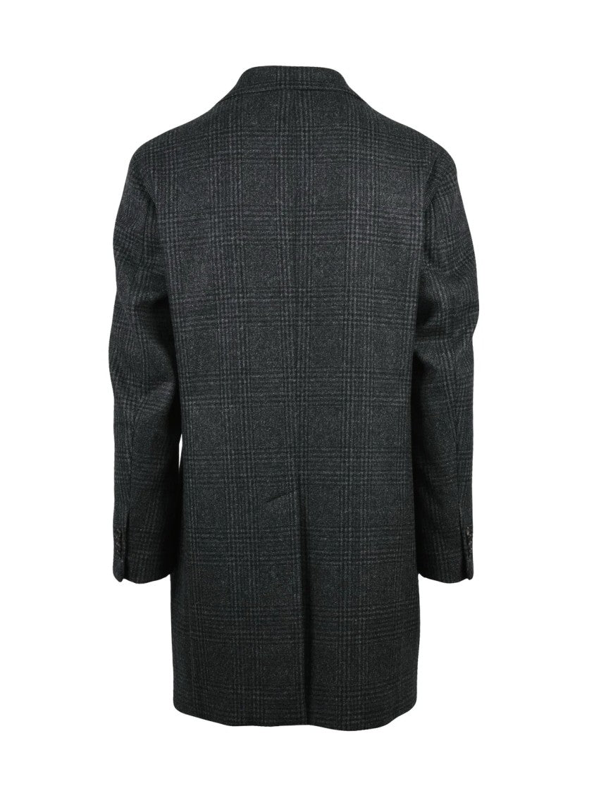 Luigi Bianchi Grey Virgin Wool Coat