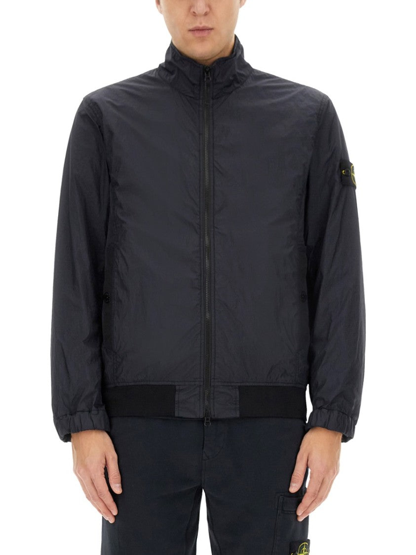 Stone Island Lightweight Black Nylon Jacket