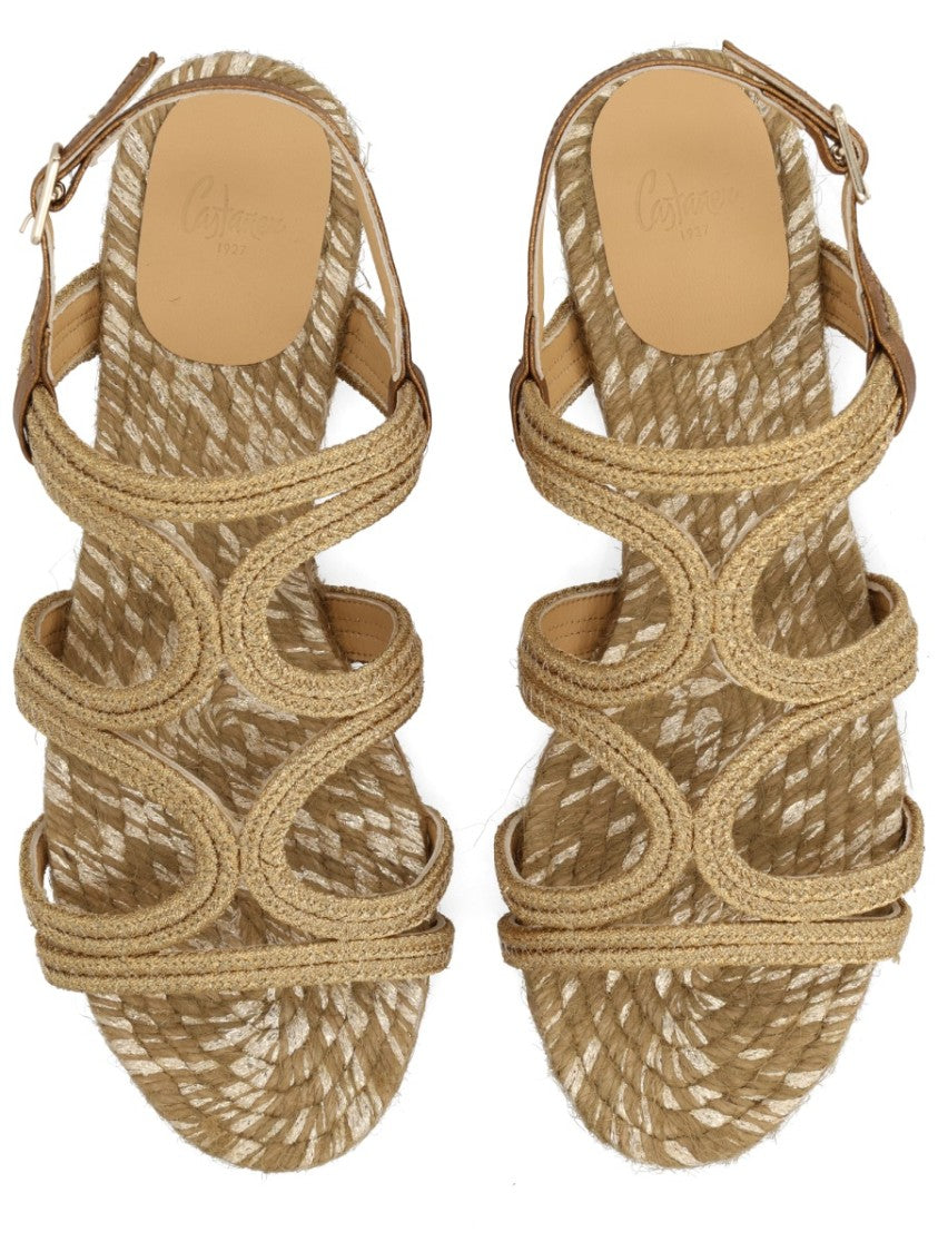 Castaner Pitra Cotton Woven Flat Sandals