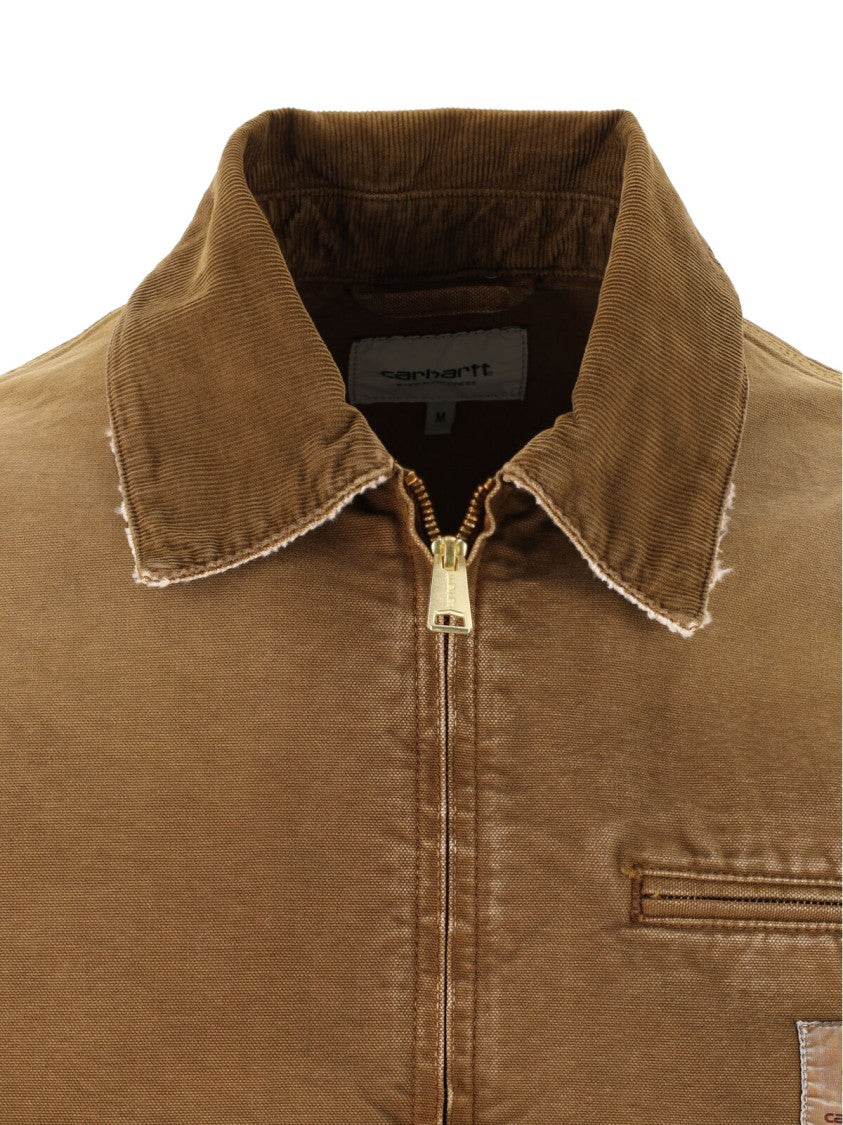 Carhartt Wip Brown Og Detroit Organic Cotton Jacket