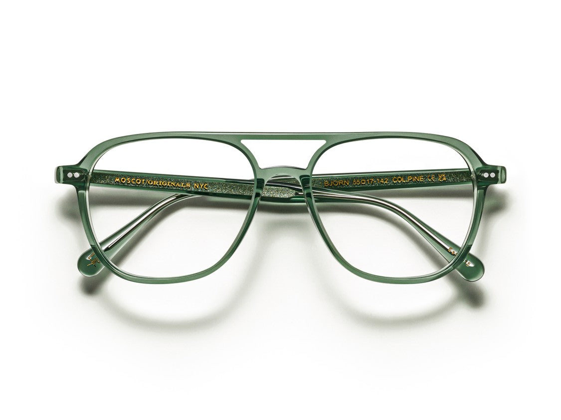 Moscot Green Or-Bjo-O Bjorn Nv Double-Bridge Acetate Eyeglasses