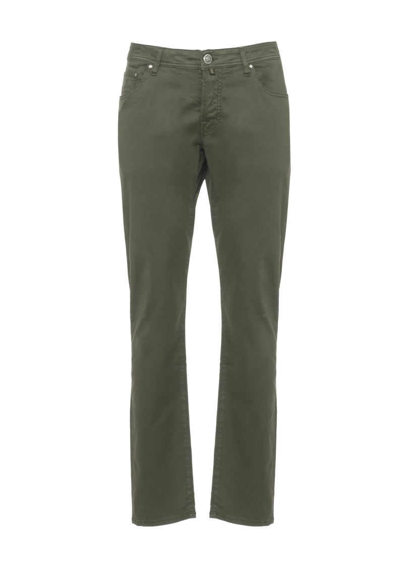Jacob Cohen Green Nick Slim Cotton Pants