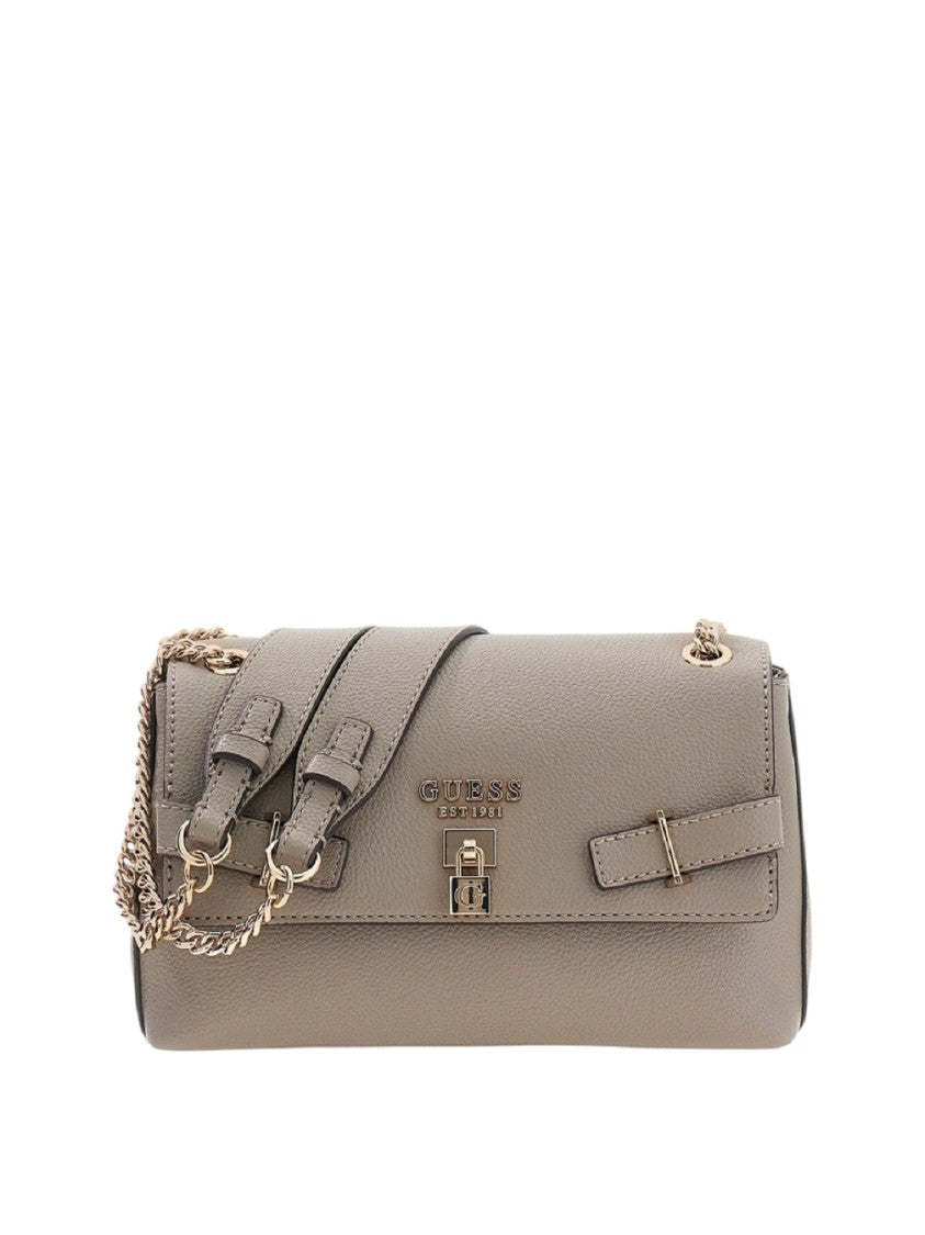 Guess Faux Leather Flap Shoulder Bag