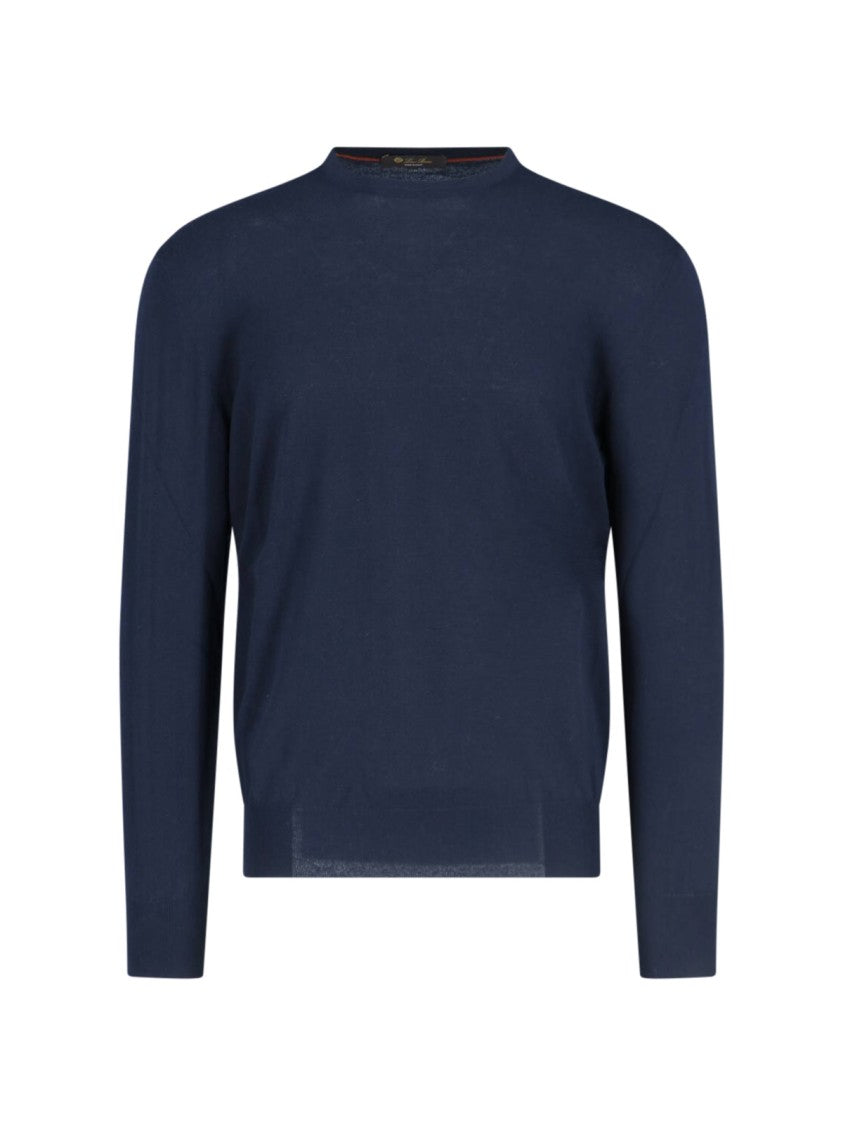 Loro Piana "Cash Light" Sweater, In Blue Cashmere