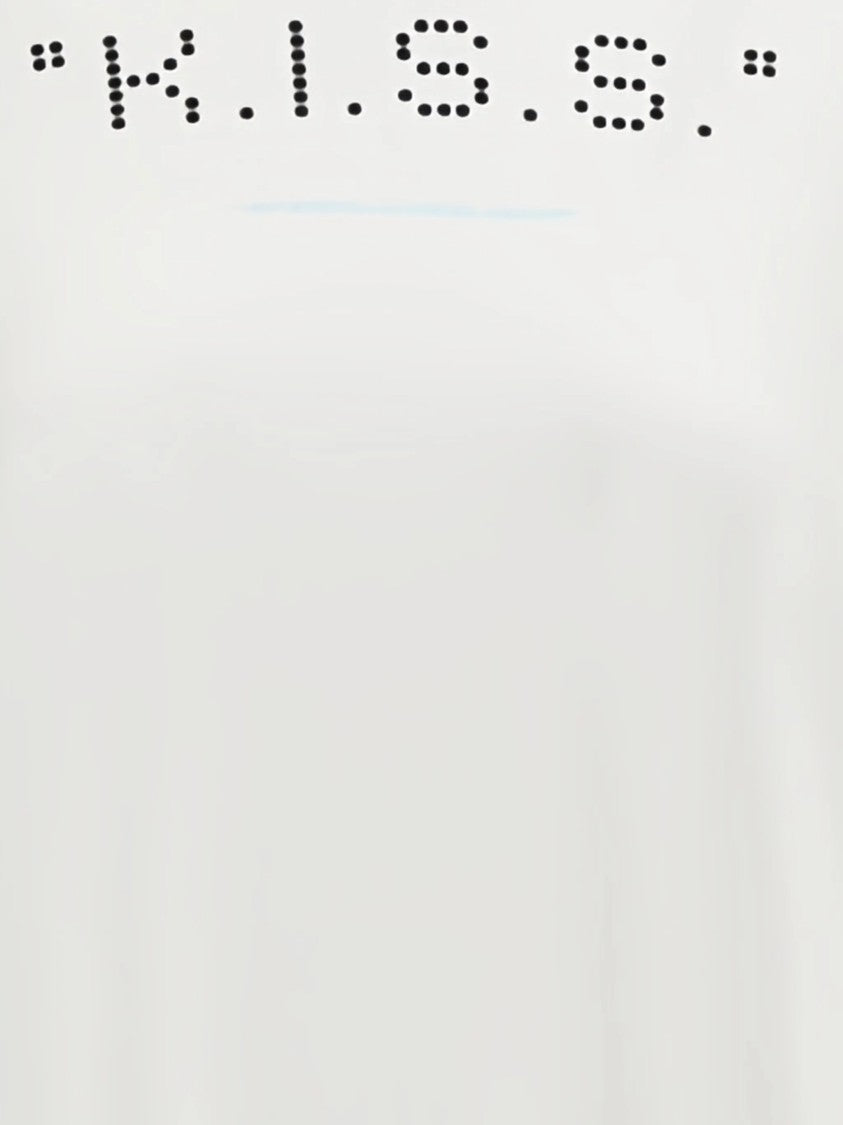Off-White Kiss Quote Reg Relaxed Cotton T-Shirt