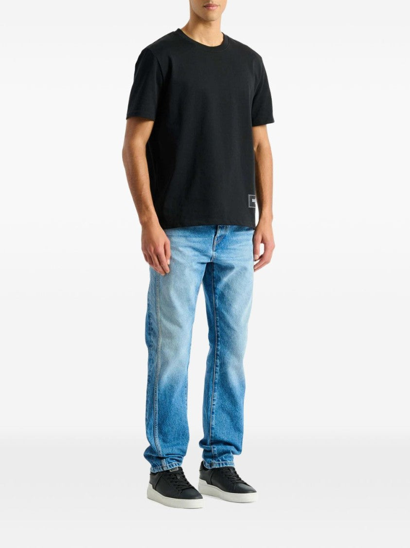Balmain Black Relaxed-Fit Cotton T-Shirt