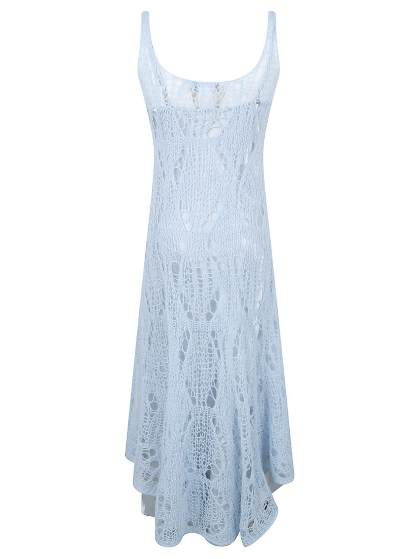 Fabiana Filippi Fitted Spiderweb Knit Dress