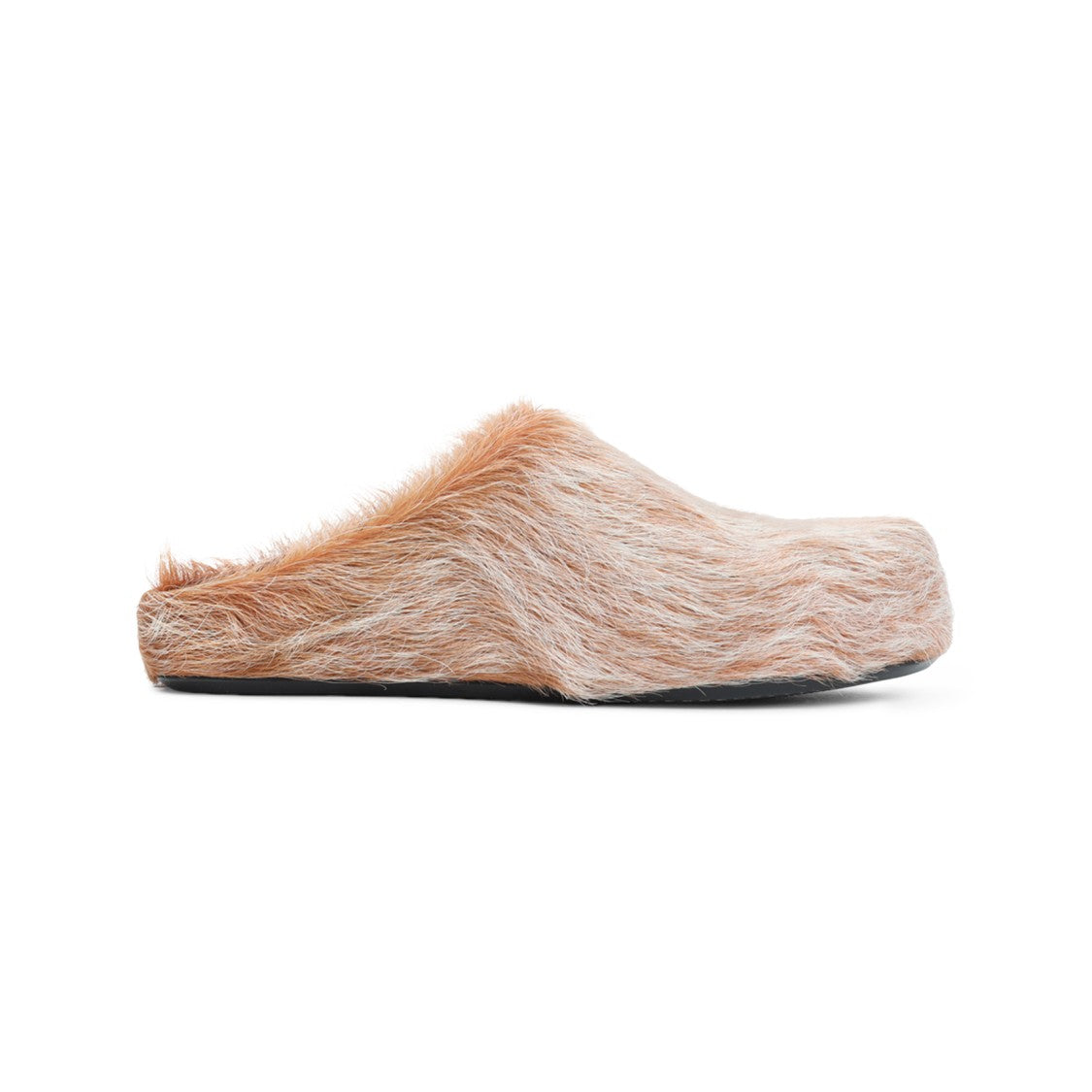 Marni Beige Calf Hair Fussbett Sabot