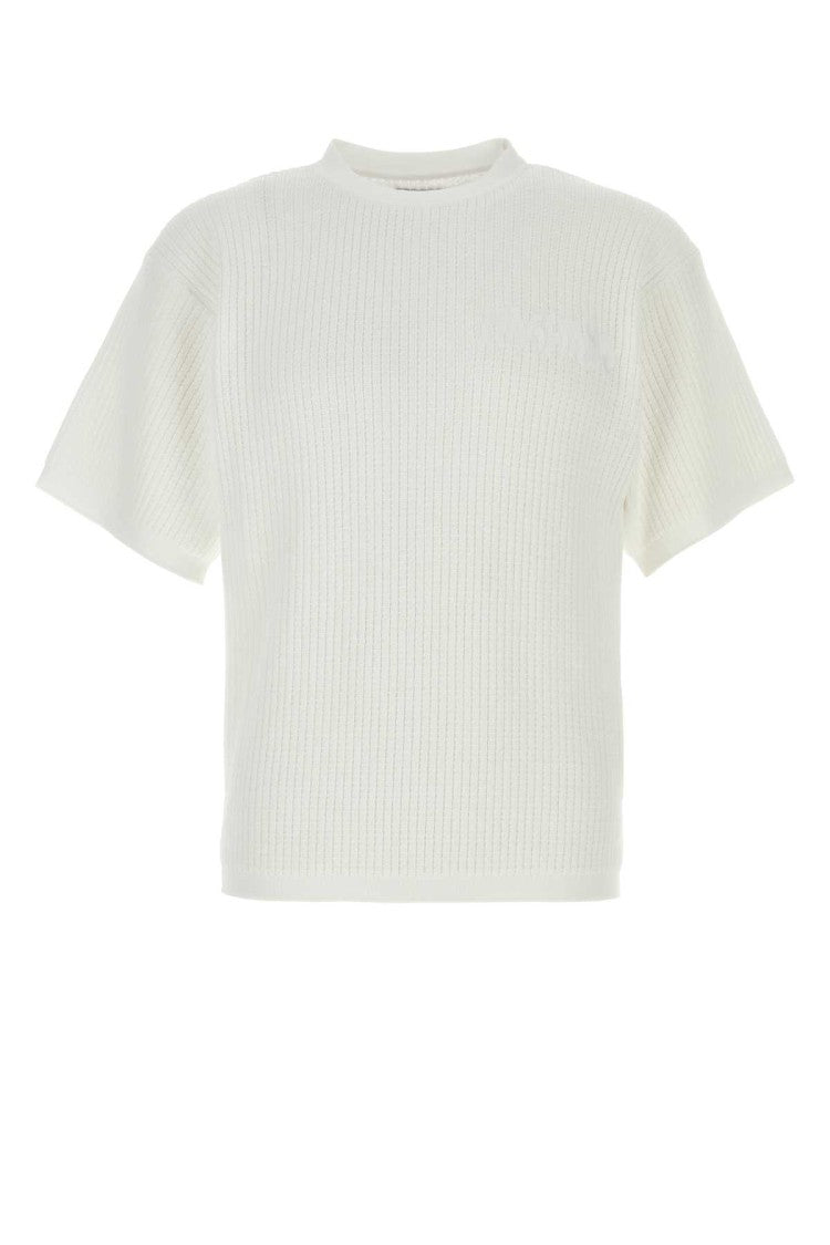 Magliano White Cotton Waffle T-Shirt