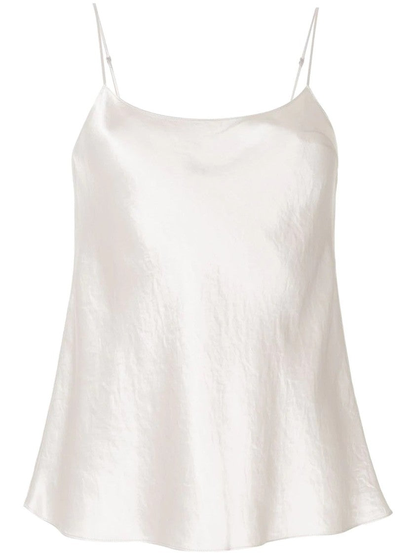 Vince Beige Flowing Blouse With Adjustable Straps