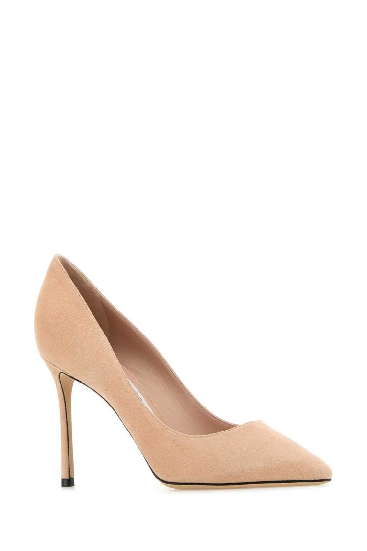Jimmy Choo Skin Pink Suede Romy 85 Pumps