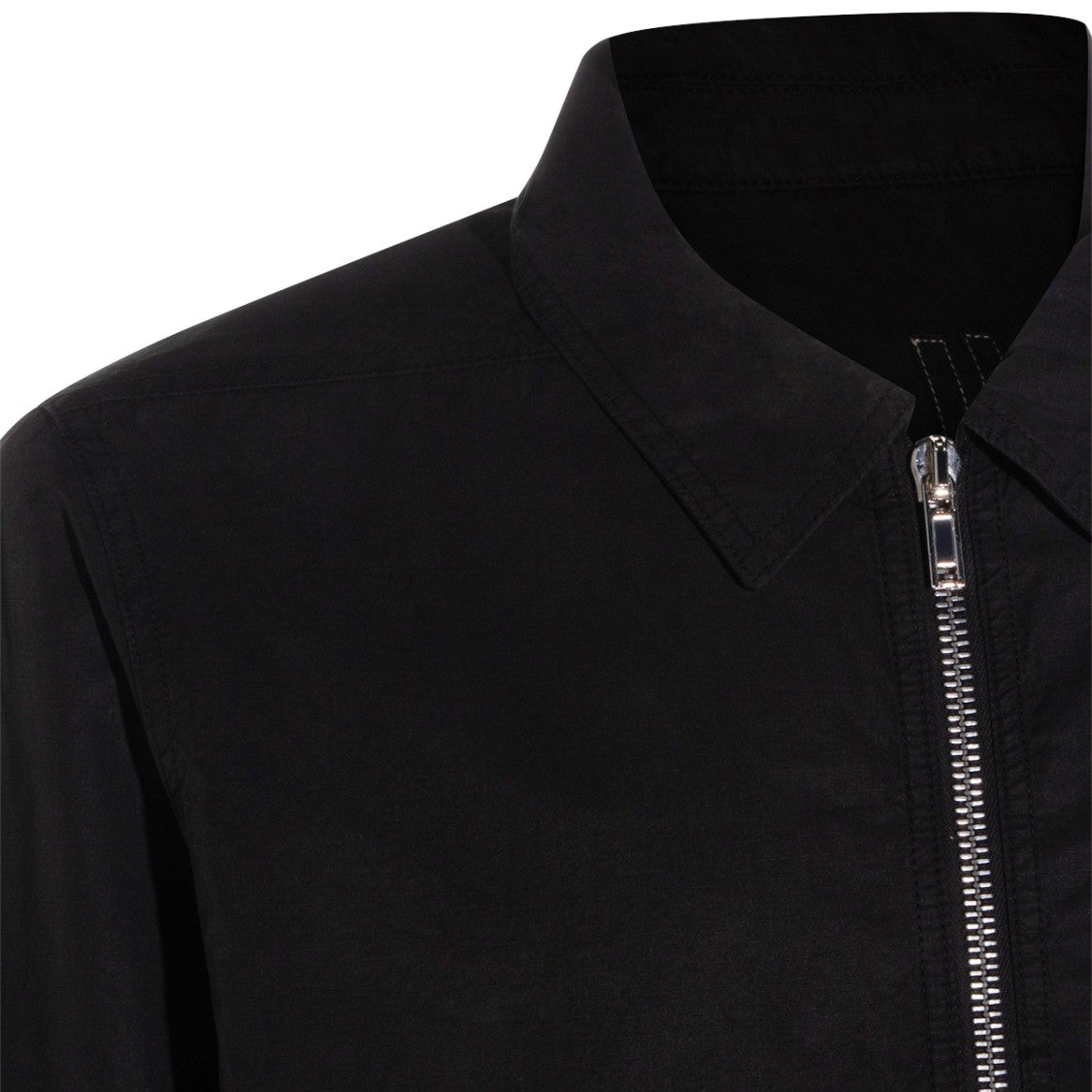 Drkshdw By Rick Owens Black Zip-Front Casual Jacket