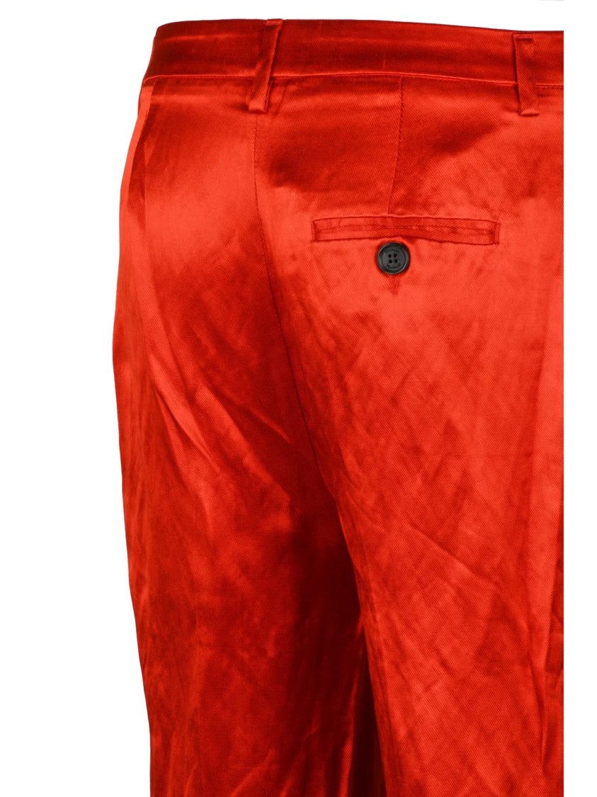Vivienne Westwood Tuxedo Satin Trousers With Subtle Sheen And Practical Pockets