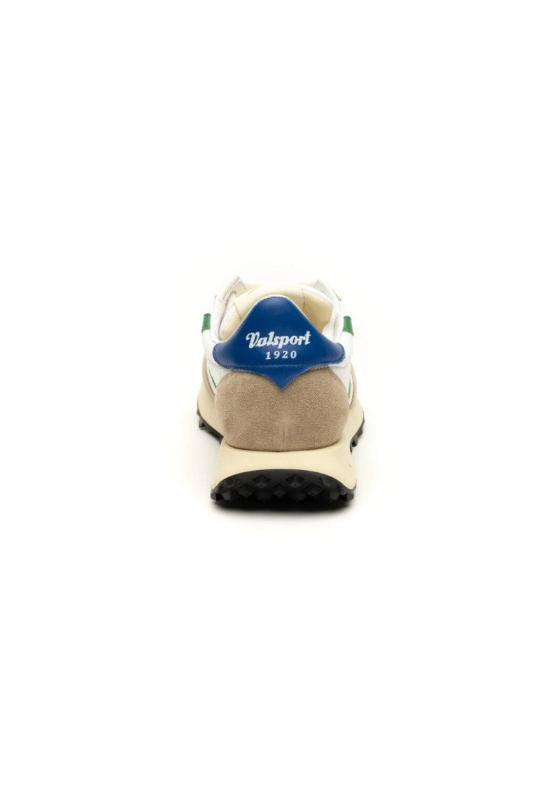 Valsport White Start Run Ripstop Suede Sneakers