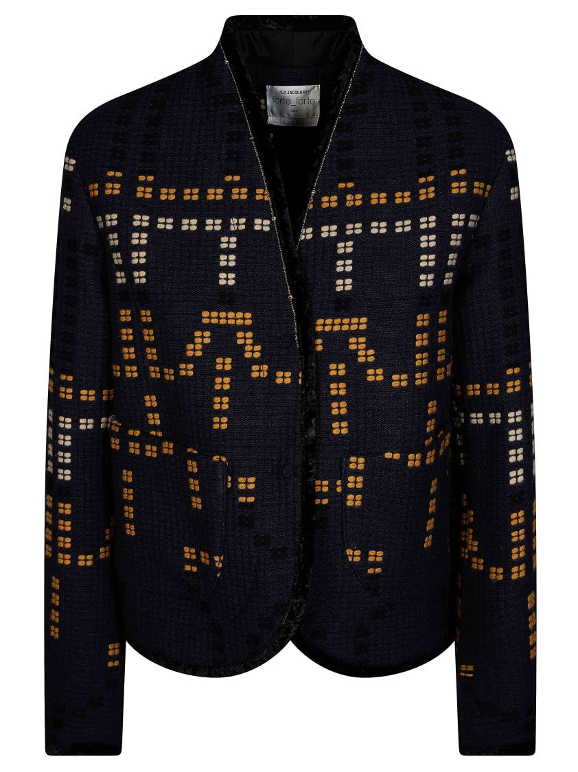 Forte Forte Samarcanda Jacquard Geometric Blouson