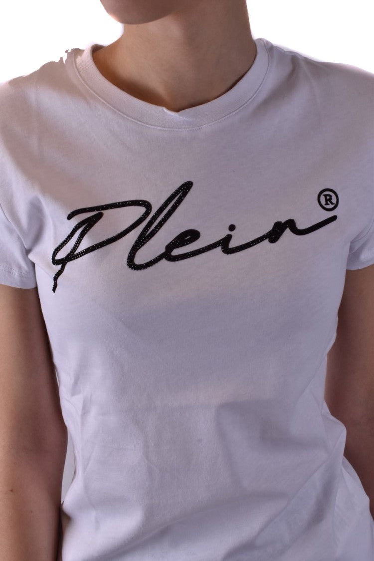 Philipp Plein White Cotton T-Shirt