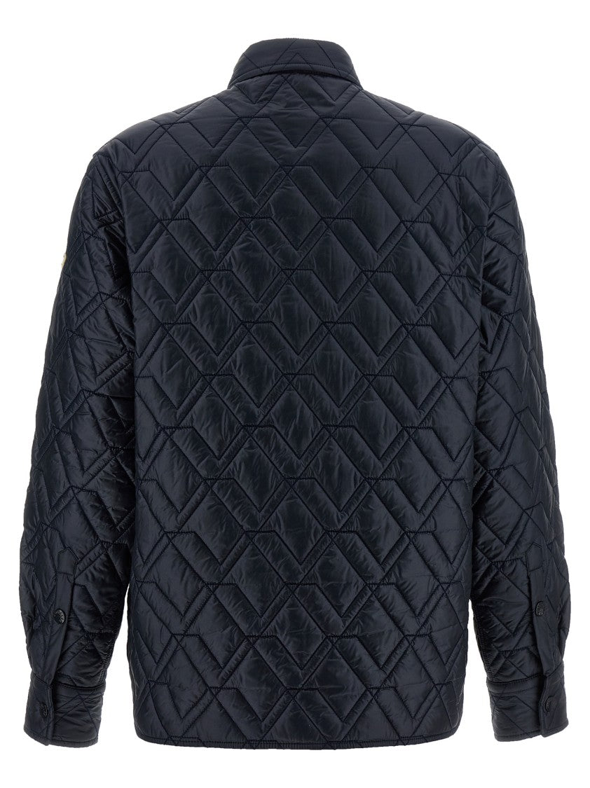 Moncler Diamond Quilted Overshirt With Goose Feather Padding